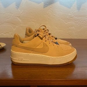 Tan Suede Air Force 1’s